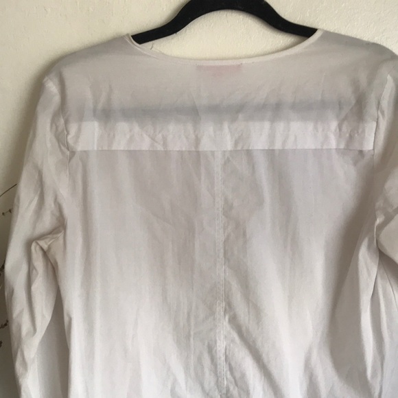🆑 [4/$20] English Laundry White Scoop Neck Button-up Long sleeve blouse - Picture 5 of 6